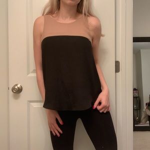 Tan/black tank